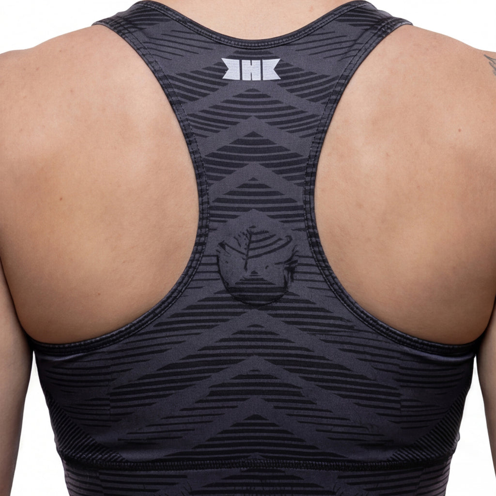 BRAVE RDX Women Sports Bra - Black/Grey