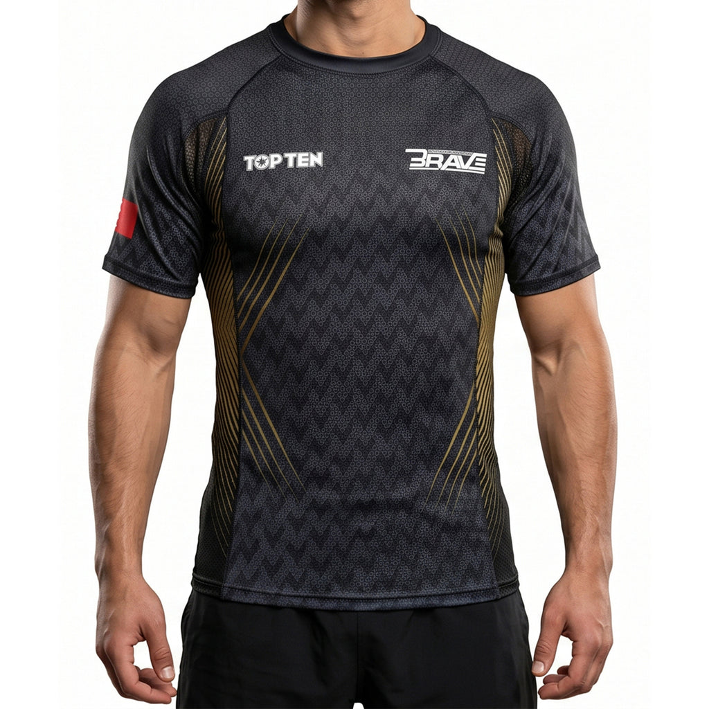 BRAVE TopTen Fighter walkout Black T-shirt