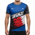 BRAVE GreenHill Fighter walkout T-shirt Blue