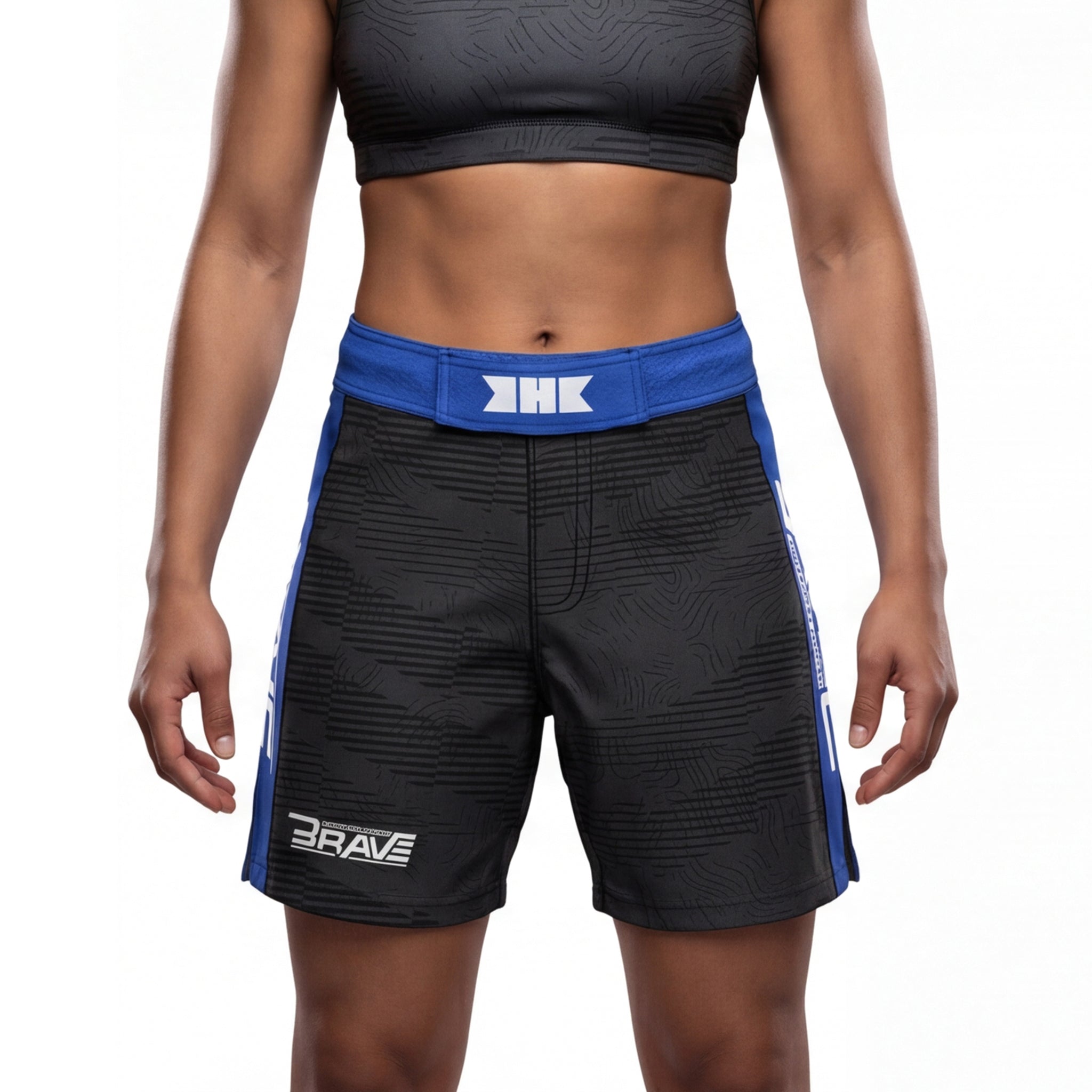 BRAVE RDX Women Fighter Walkout Shorts Blue
