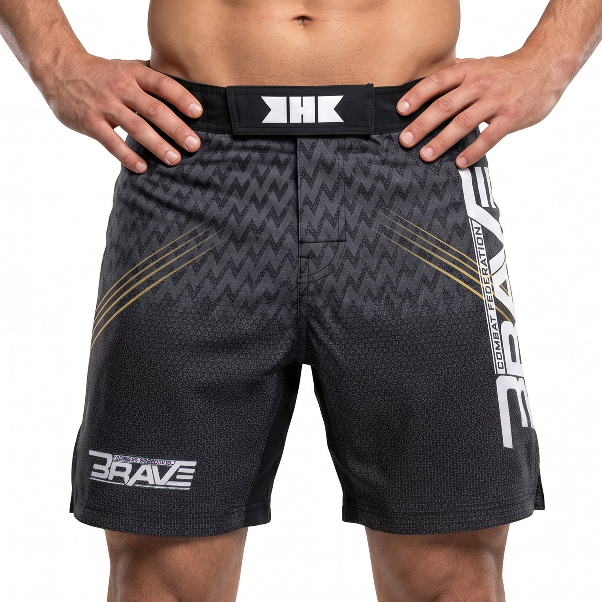 BRAVE TopTen Fighter walkout Black Short
