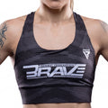 BRAVE RDX Women Sports Bra - Black/Grey