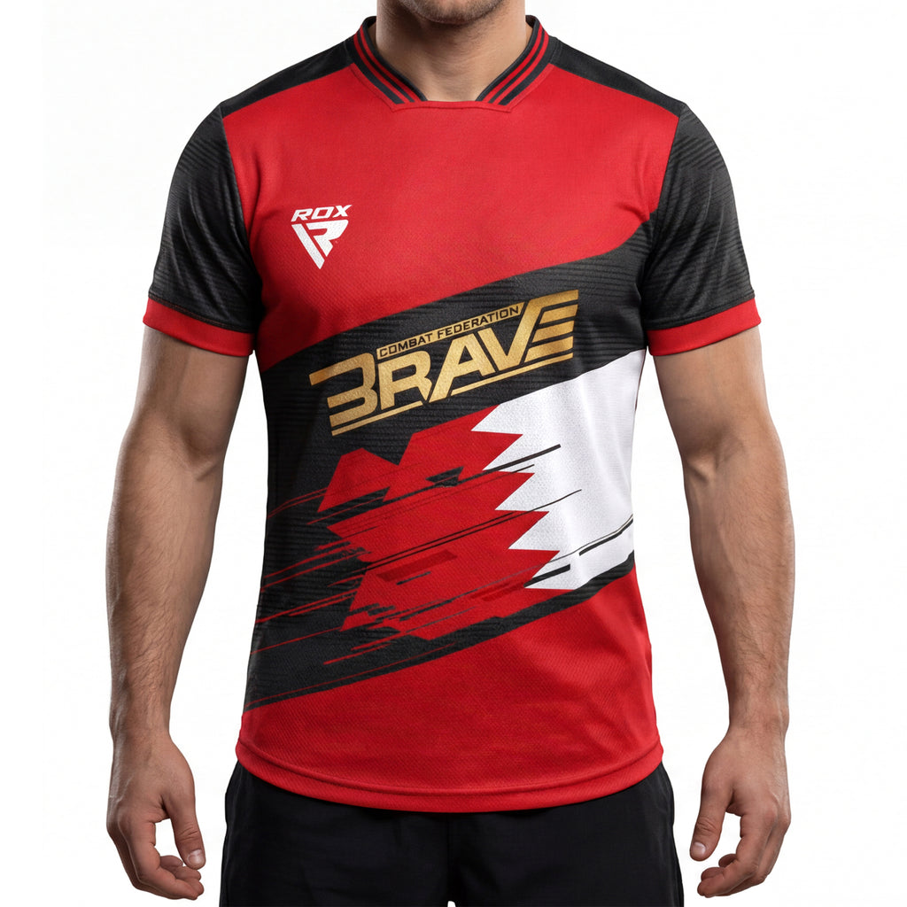 BRAVE RDX Fighter walkout Red T-shirt