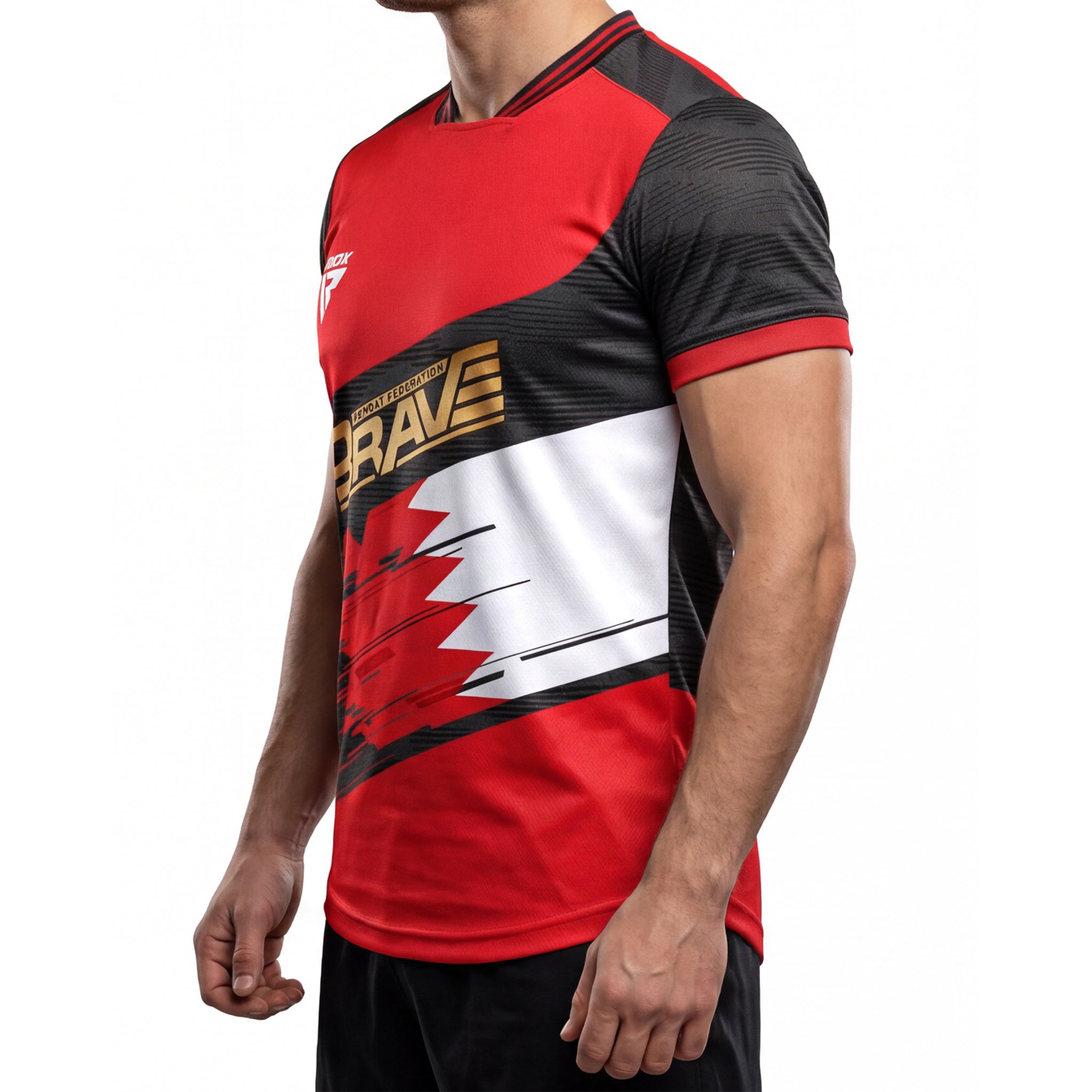 BRAVE RDX Fighter walkout Red T-shirt